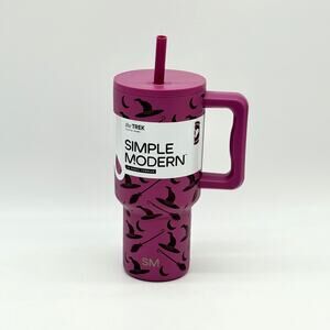 Simple Modern 30 oz Witching Hour Purple Witch Stainless Steel Trek Tumbler NEW